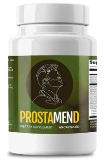 A bottle of ProstaMend Supplement For BPH & Prostate Relief
