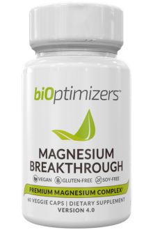 A bottle of Magnesium Breakthrough supplement