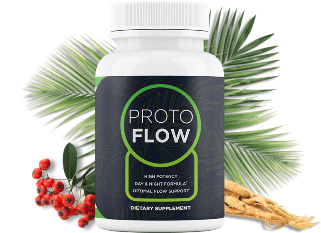 A bottle of Protoflow Supplement For BPH & Prostate Relief